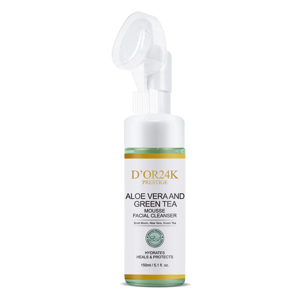 D'OR24K Aloe Vera and Green Tea - Mousse Facial Cleanser