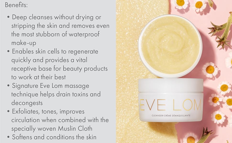 Eve Lom Cleansing Balm with Muslin Cleansing Cloth