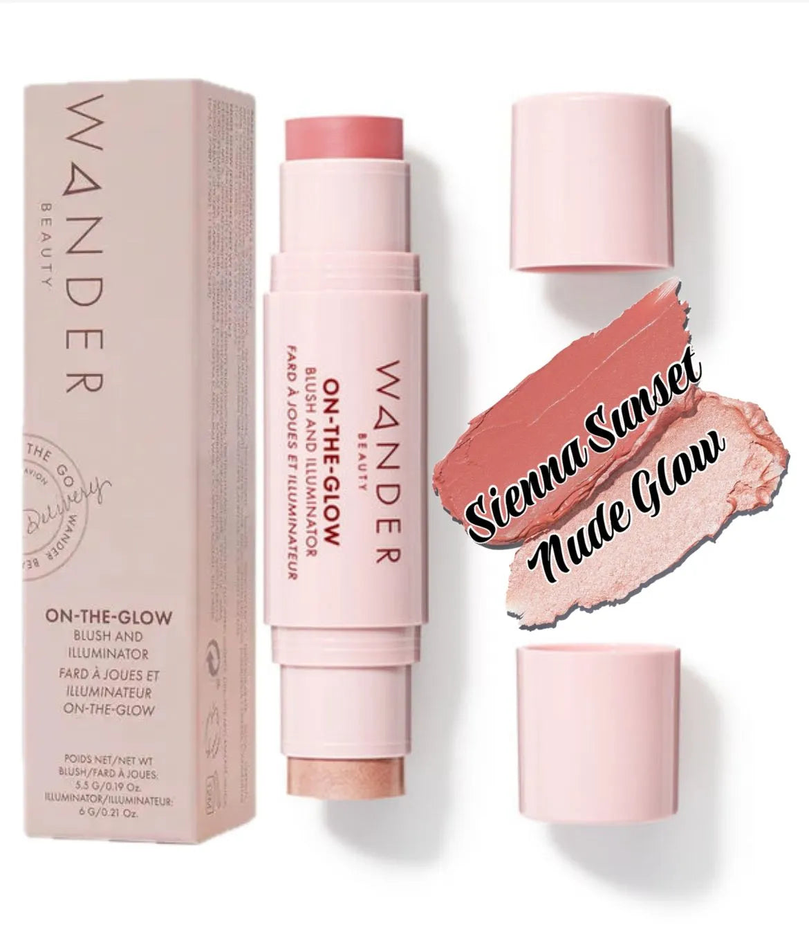 Wander Beauty On-the-Glow Blush & Illuminatior Dual Ended Stick